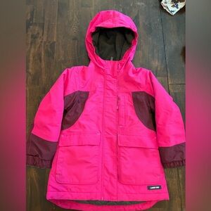 Lands End girls pink squall jacket size M/5-6